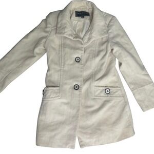 George Simonton vintage lambswool cream ivory preppy winter peacoat y2k 6